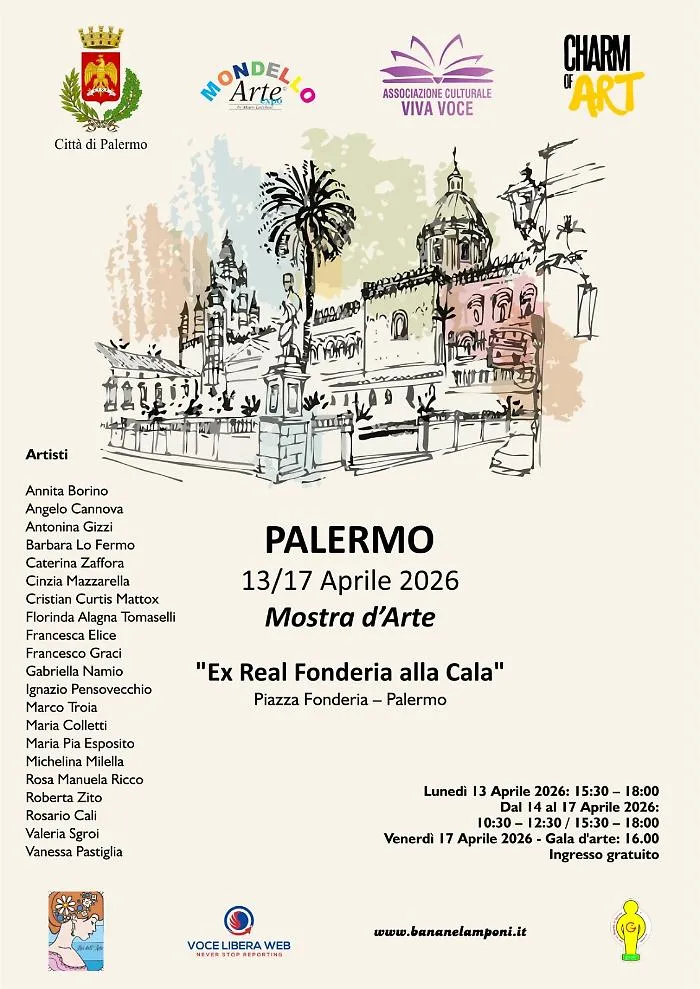 Il fascino dell'arte a Palermo: pittura e fotografia all'Ex Real Fonderia alla Cala (13&ndash;17 aprile 2026)