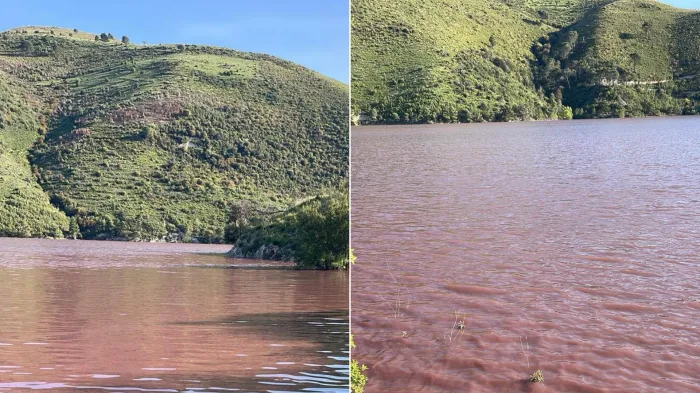 Il lago Dirillo si tinge di rosso: meraviglia per gli escursionisti, preoccupati gli agricoltori. Acqua vietata per gli ortaggi