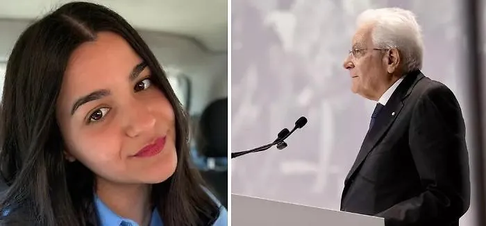 Claudia Savarino, il presidente della Repubblica Sergio Mattarella