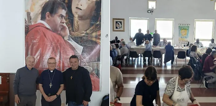 Delegazione Migrantes del Piemonte guidata dal vescovo di Asti in visita all'hotspot di Pozzallo