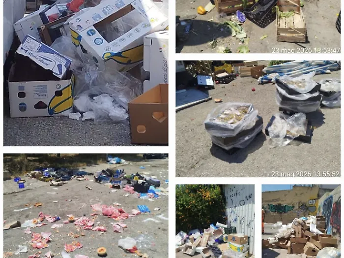 Vittoria, il mercatino e la discarica a cielo aperto