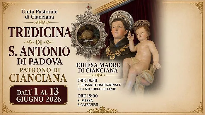 A Cianciana la festa di Sant'Antonio: tre giorni di musica, fede e tradizione