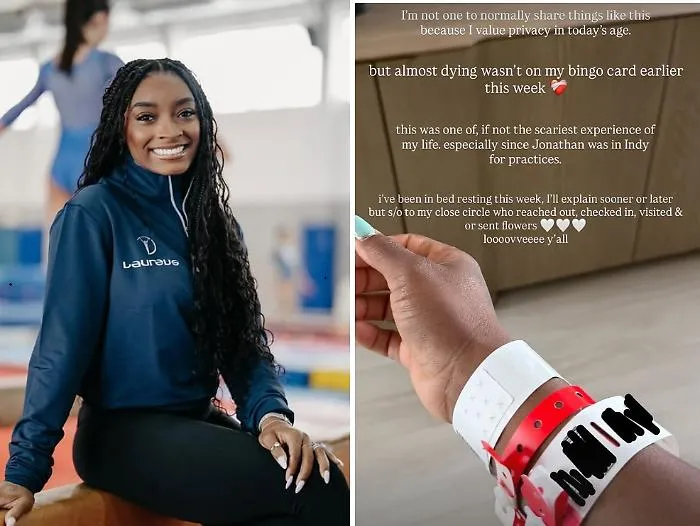 Simone Biles rivela un serio spavento medico: "Ho rischiato di morire"