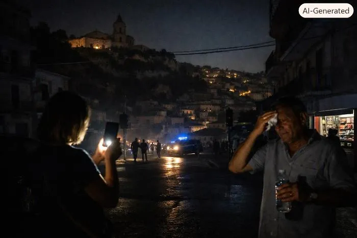 Modica, dopo l'incendio il blackout: la citt&agrave; &egrave; piombata nel buio e i disagi non si contano