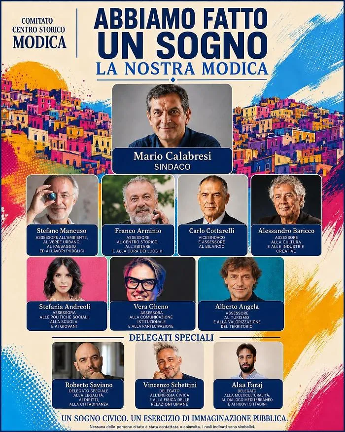 Una giunta municipale grandi firme per la citt&agrave; di Modica