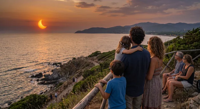 Eclissi parziale al tramonto, il sole d&agrave; spettacolo 