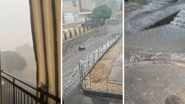 Violenti temporali estivi nella piana di Catania: pioggia, grandine e vento a Palagonia