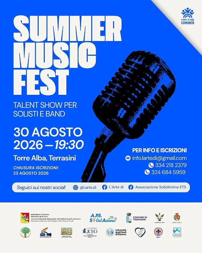 Terrasini. Summer Music Fest &ndash; 2&ordf; Edizione