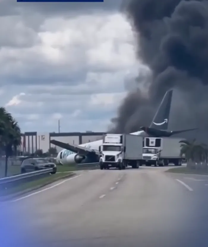 Aereo di Amazon fuori pista a Miami mentre tentava di atterrare