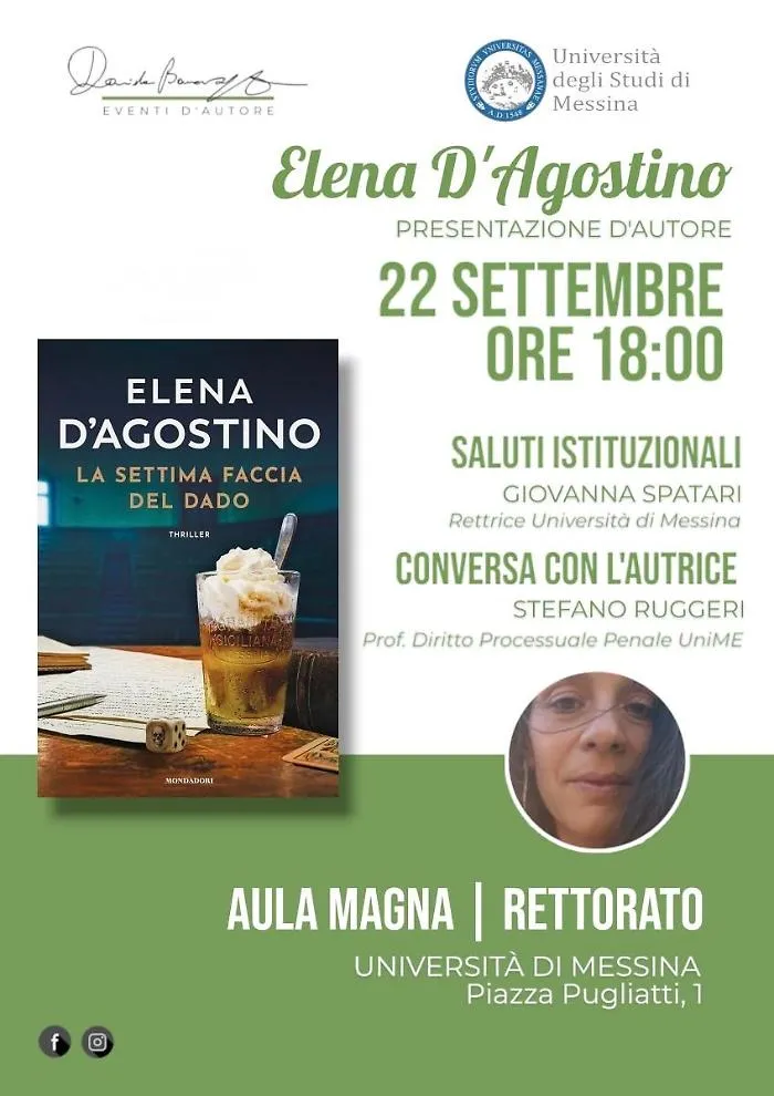 &ldquo;La settima faccia del dado&rdquo;, il giallo ambientato all&rsquo;Universit&agrave; di Messina
