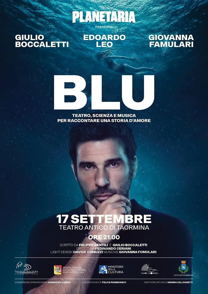 Edoardo Leo al Teatro Antico di Taormina con &ldquo;Blu&rdquo;: ironia, teatro, musica e scienza per una prima assoluta