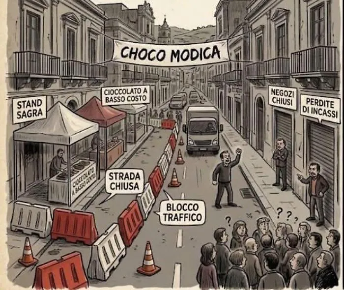 Modica e il centro storico, comitato a muso duro su Chochomodica