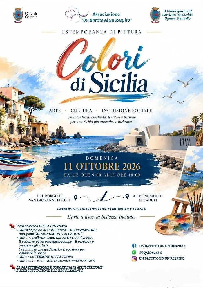 Colori di Sicilia, a Catania l&rsquo;estemporanea di pittura tra arte, territorio e inclusione