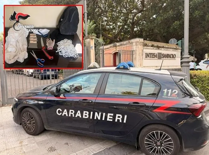 Rapina sventata alla filiale Intesa Sanpaolo: 26enne di Mascalucia arrestato dopo la fuga dalla finestra