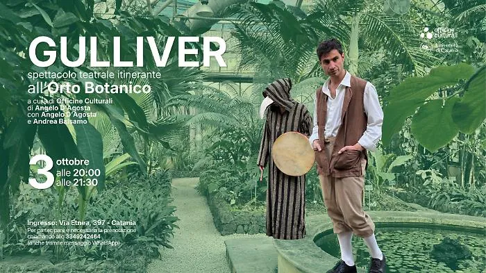 Gulliver all'Orto Botanico di Catania: viaggi, piante e musica