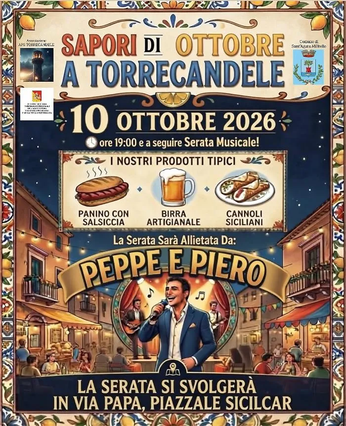 Sapori di ottobre a Torrecandele: panino alla brace, birra artigianale e cannolo sotto le stelle
