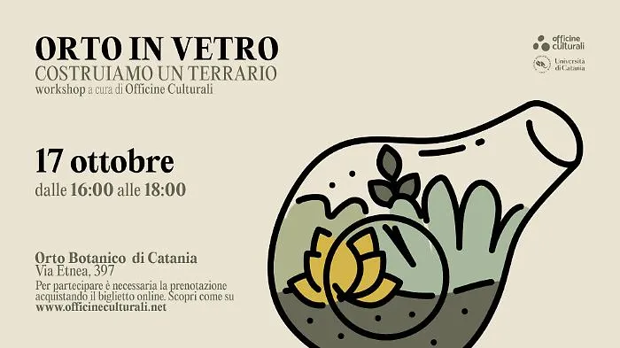 Orto in vetro: costruiamo un terrario, workshop all'Orto Botanico