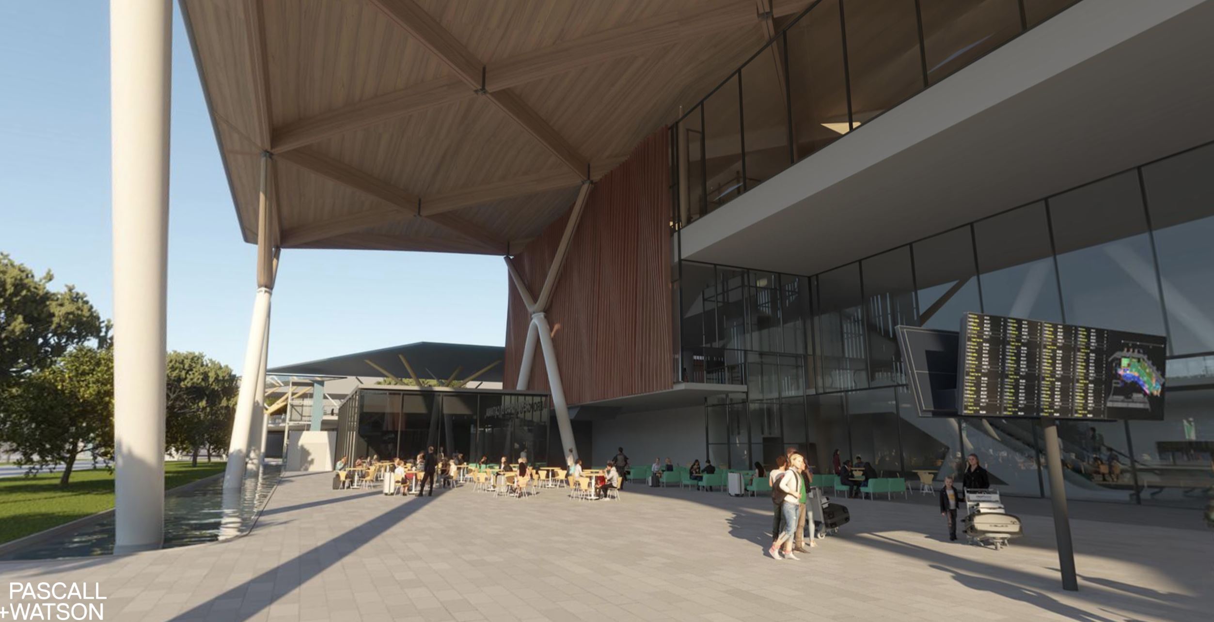Rendering aeroporto di Catania Terminal B